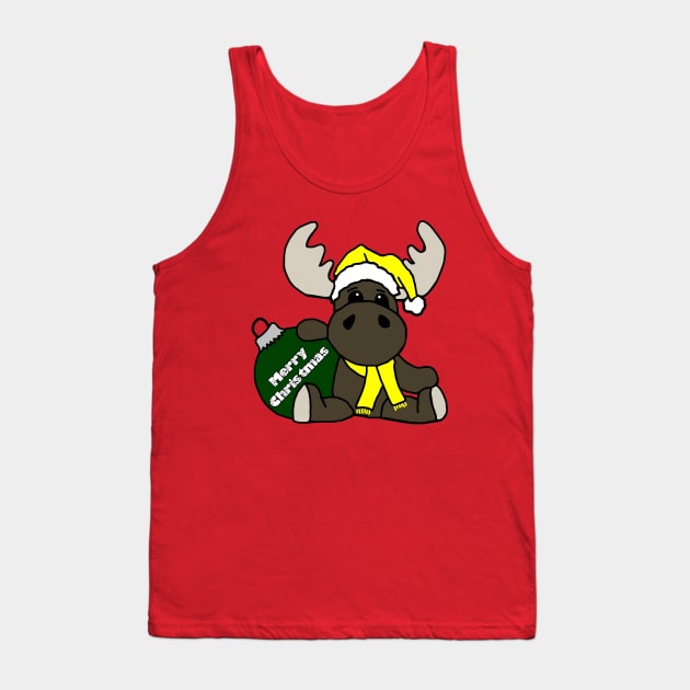 Christmas Moose Tank Top by imphavok